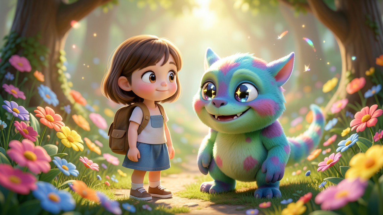 Histórias Curtas e Legais Infantil: A Menina e o Monstro das Cores