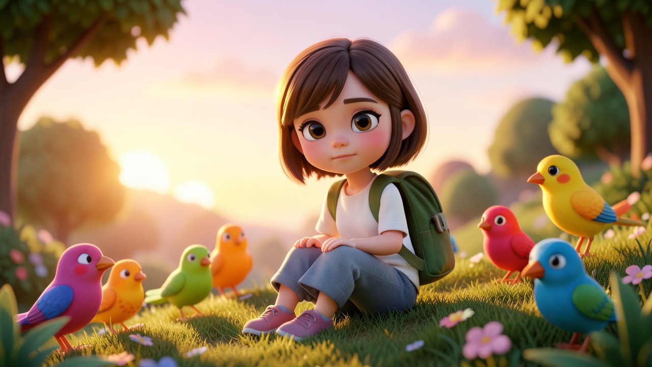 Un cuento sobre el bullying corto: La amistad de Luli y los pájaros de la colina