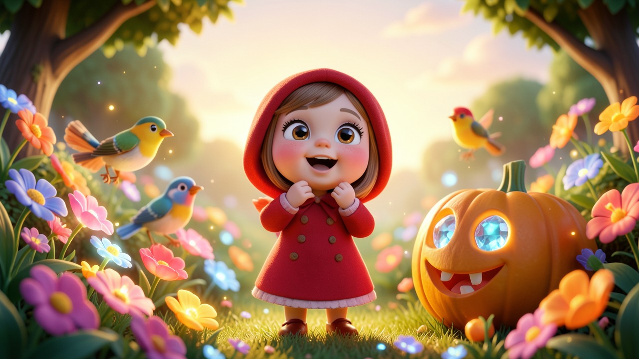 A Historinha do Chapeuzinho Vermelho e o Segredo do Jardim Encantado