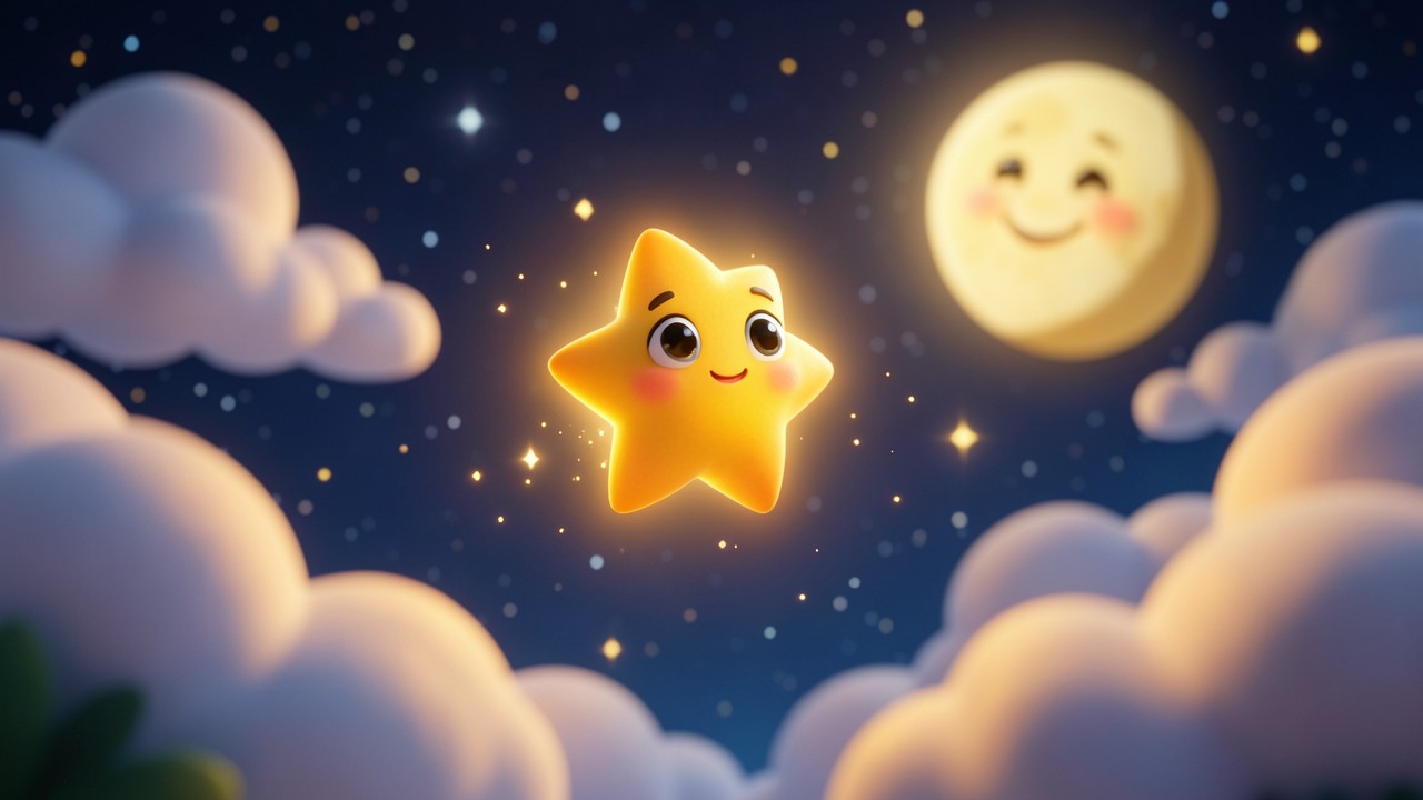 Gute Nacht Geschichte 5 Minuten: Der kleine Stern und das verlorene Licht