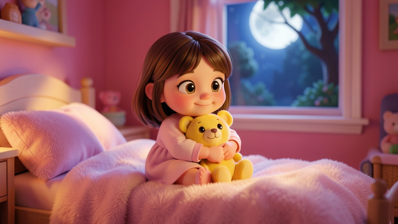 História de ninar com o urso amarelo