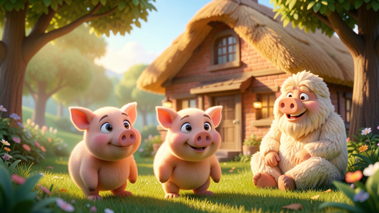 Picture Story of Three Little Pigs