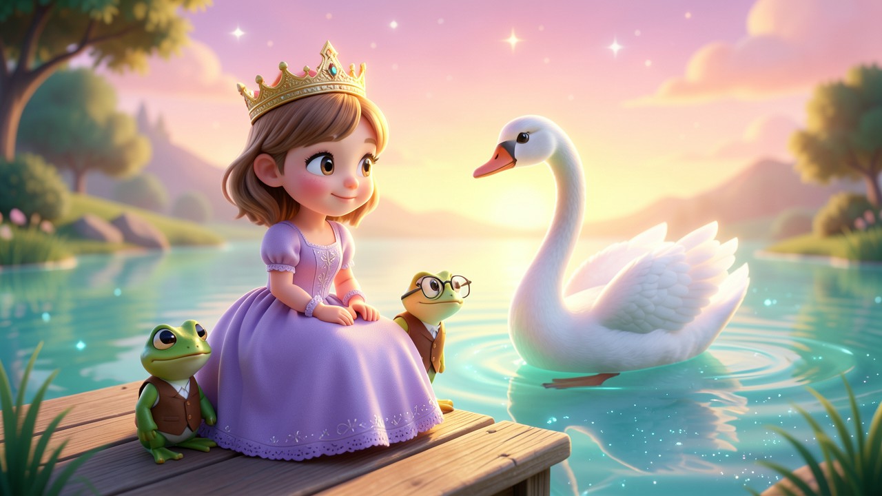 Favola della principessa e il canto del lago