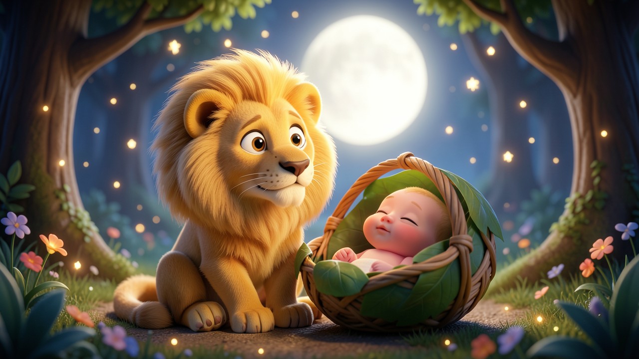 Historinha para bebê dormir: O Leão que Gosta de Contar Histórias