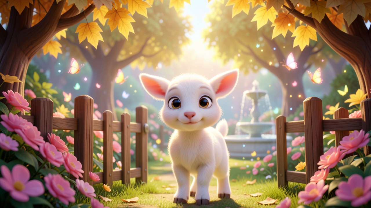 Histoire courte à lire pour bébé : La Petite Chèvre et le Jardin Secret