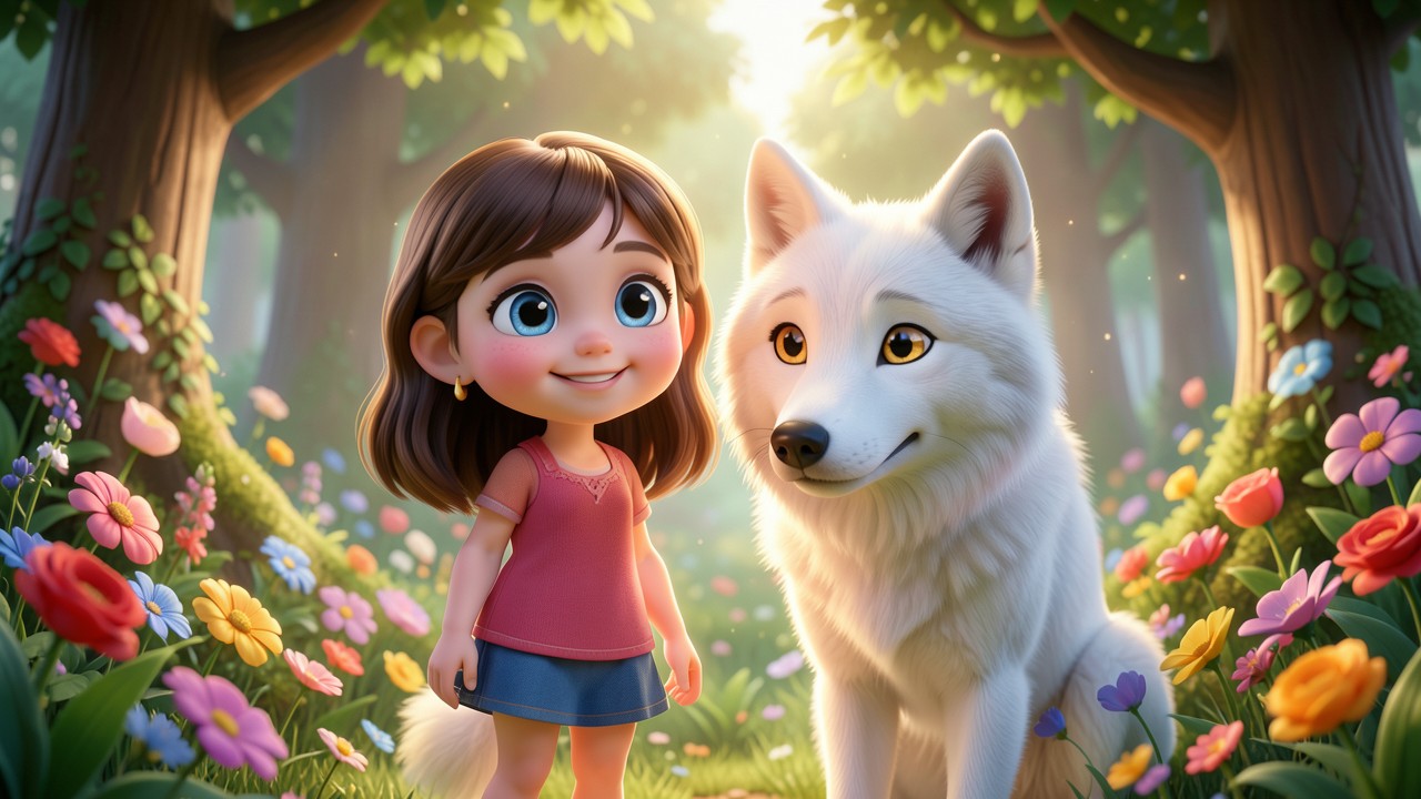 Contos de Fadas Pequenos: A Menina e o Lobo de Penas de Ganso