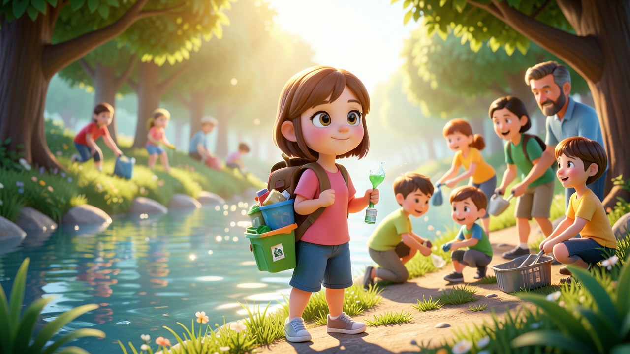 Historinha Meio Ambiente Educação Infantil: A Menina e o Rio que Cantava