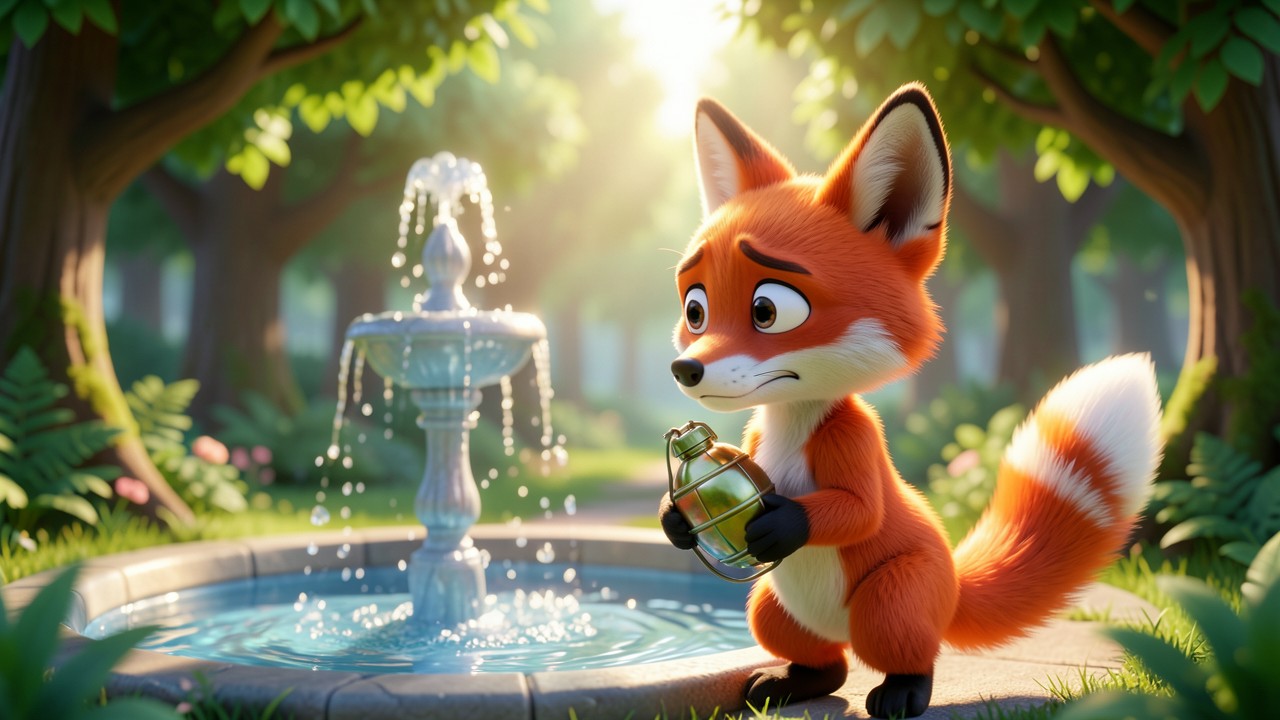 Les animal fables de la fontaine: Le renard et la grenade