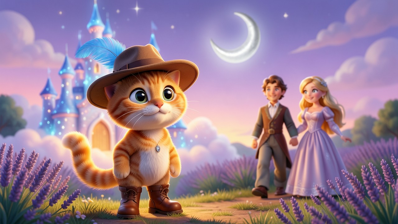Favola del gatto con gli stivali e il regno dei sogni