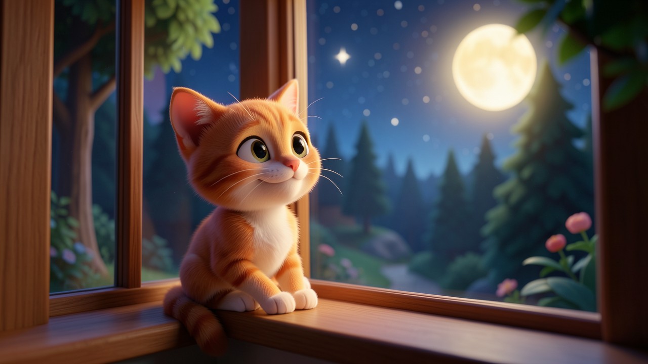 Une histoire 3 ans pour le chat qui ne voulait pas dormir