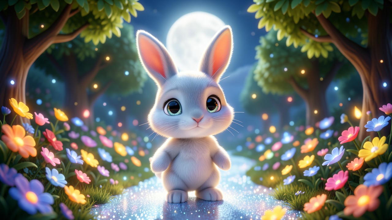 A Story About Bunny and the Moonlight Garden