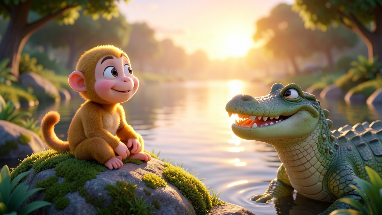 The Monkey & Crocodile Story: A River of Friends