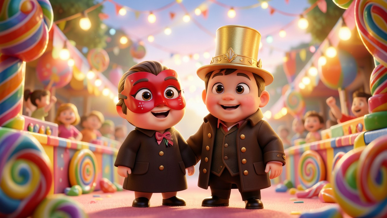 Favole di carnevale per bambini: La maschera di zucchero e il re del cioccolato