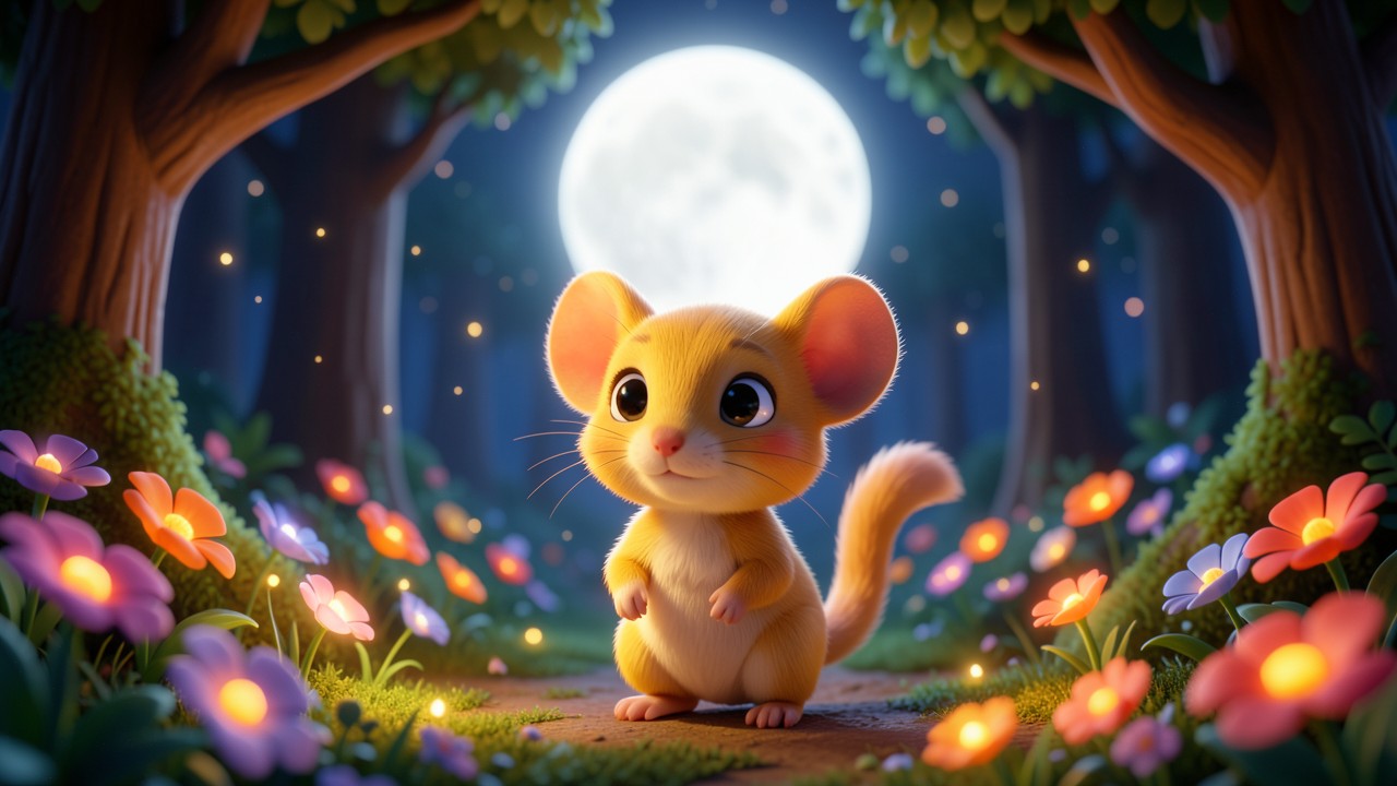 Storie per bambini per dormire brevi: La Luna e il Topolino Cielo