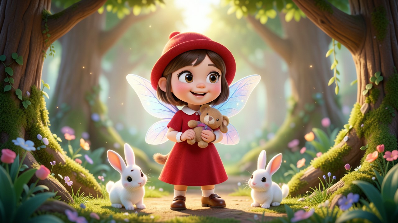 Final del cuento de Caperucita Roja: Una nueva amistad