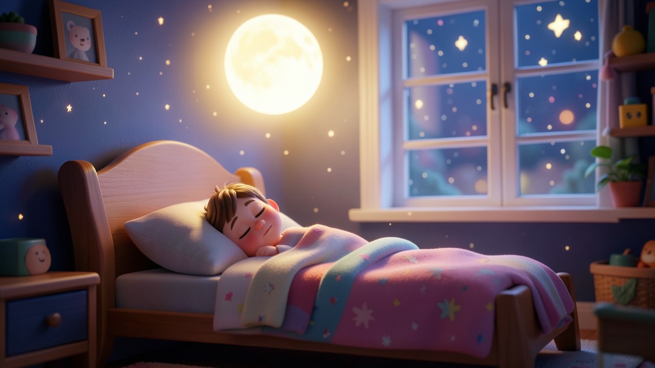 Kurzgeschichten gute Nacht: Der Mond, der sang und schlief