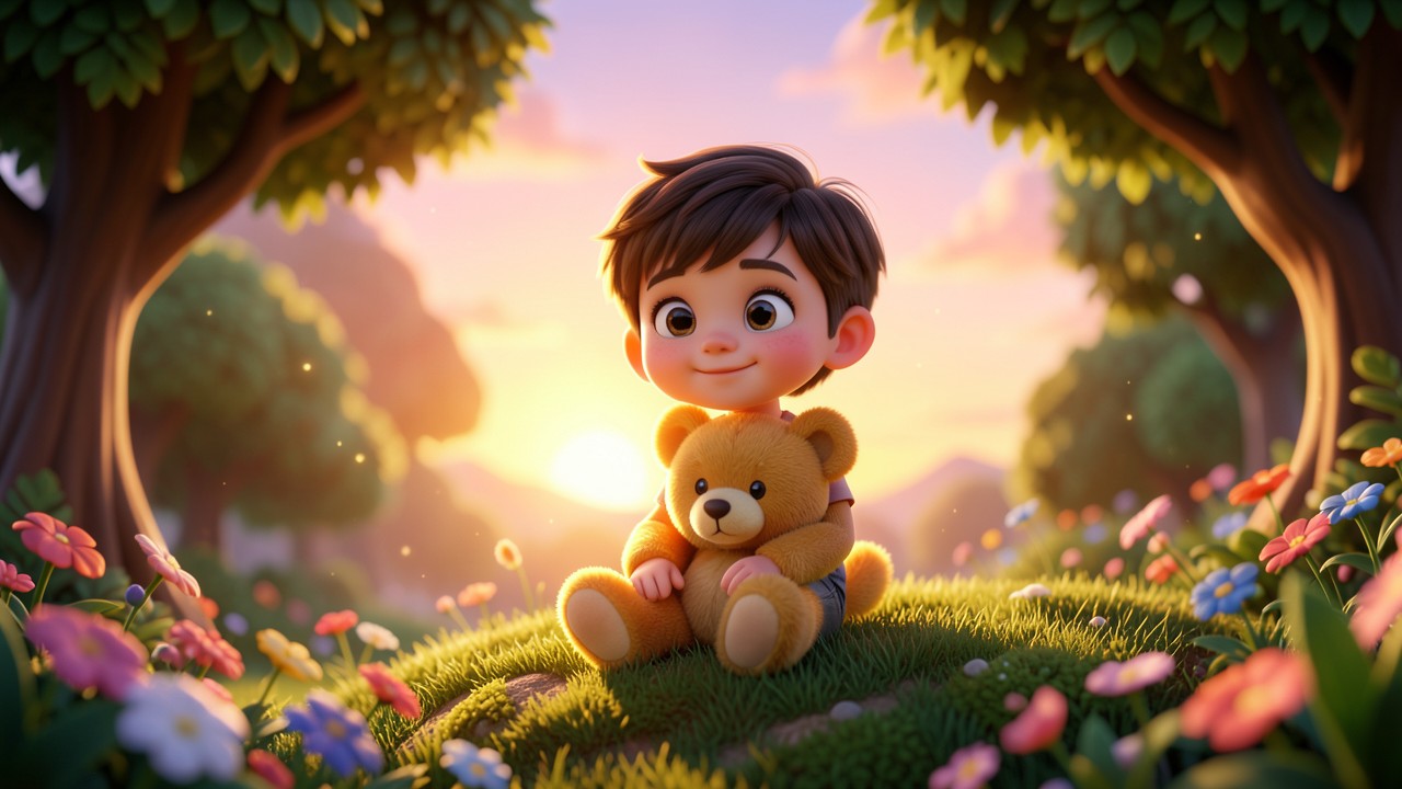 Fabulas Infantil Curtas: O Menino e o Urso de Ouro