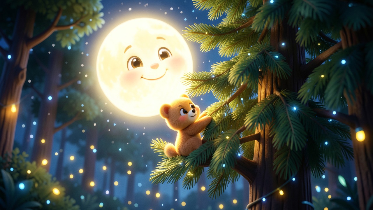 Brevi racconti fantasy: La Luna e il Piccolo Orso Curioso
