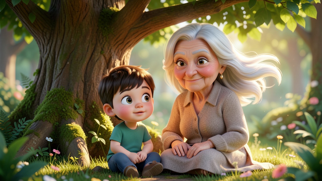 Imágenes para crear un cuento infantil: La abuela del viento