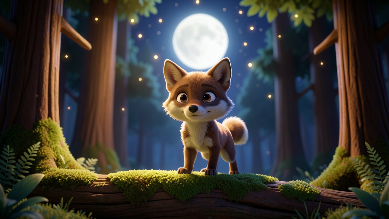 Histoire courte à lire 6 ans : La Lune et le Petit Loup