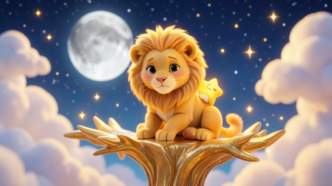 Historinhas para Bebe Dormir: O Leão Dourado e a Estrela Sonhadora