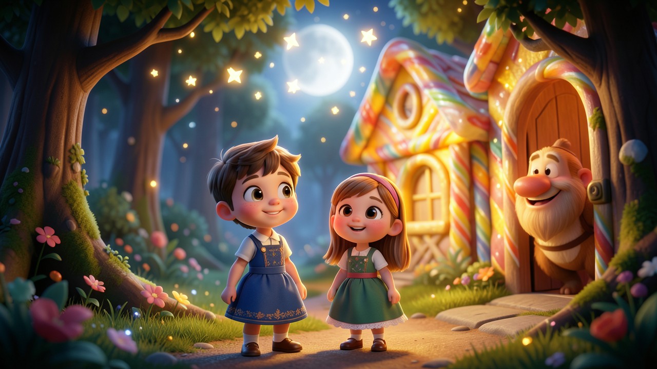 Histoire de Hansel et Gretel et le pain d'étoiles