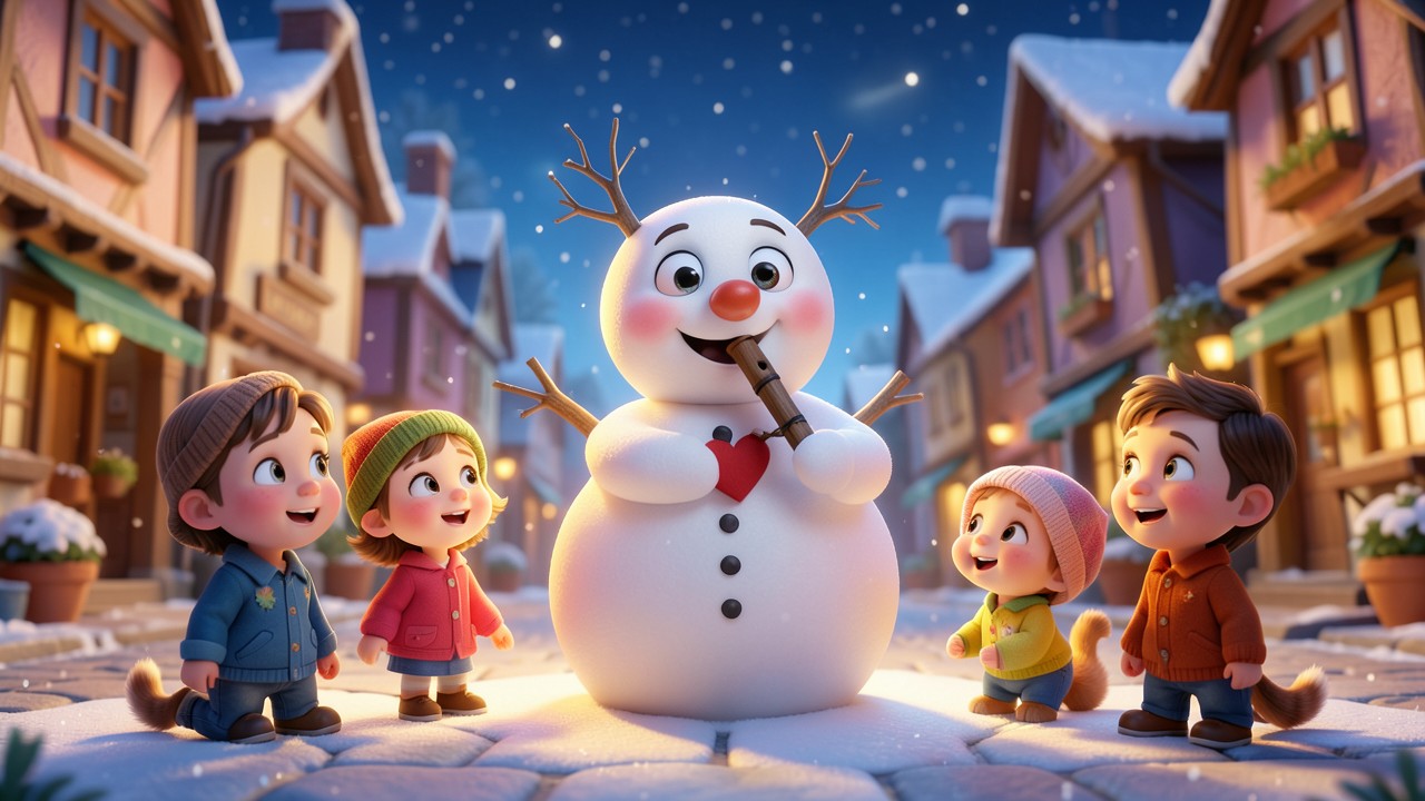 Weihnachten Kurzgeschichte: Der Schneemann mit dem Lied im Herzen