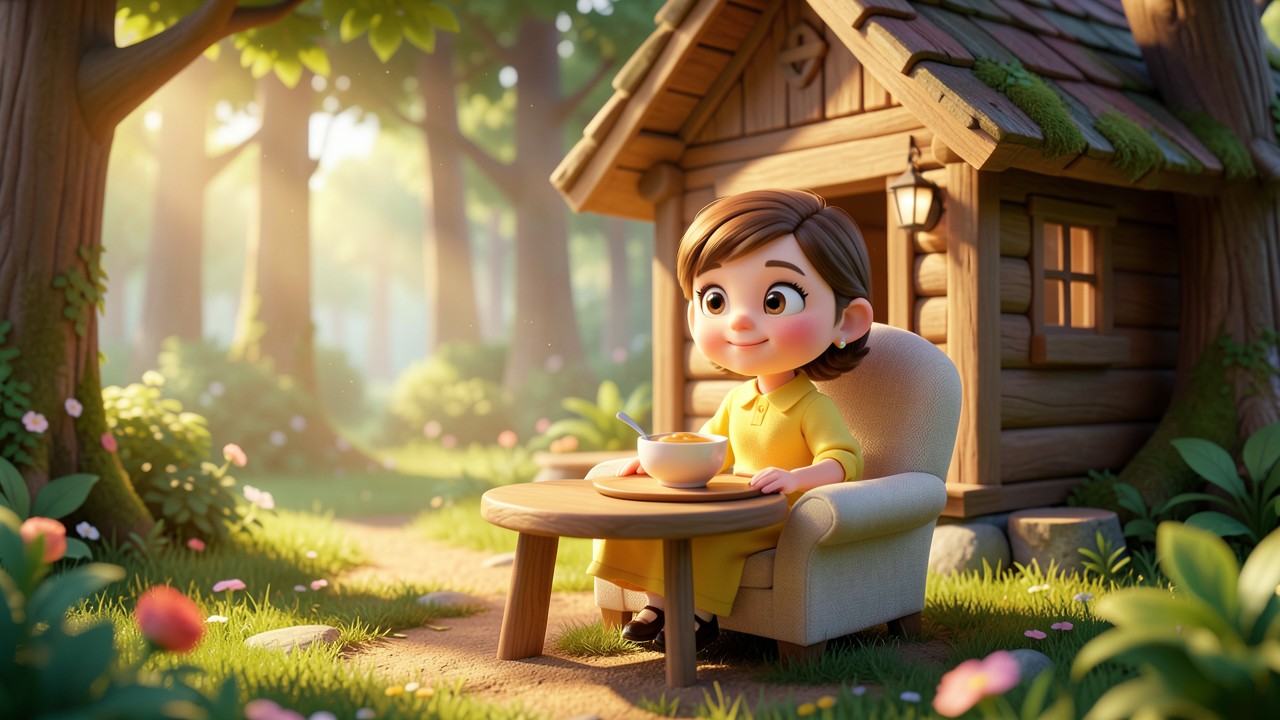 Goldilocks Story with Pictures: A Tale of Porridge and Puddles