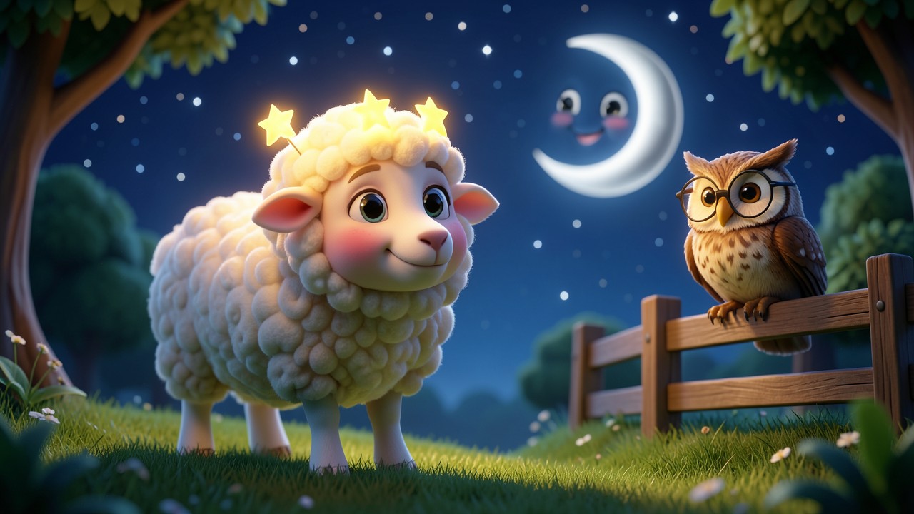 Histoire du soir 4 ans : Le Petit Mouton et les Étoiles Perdues