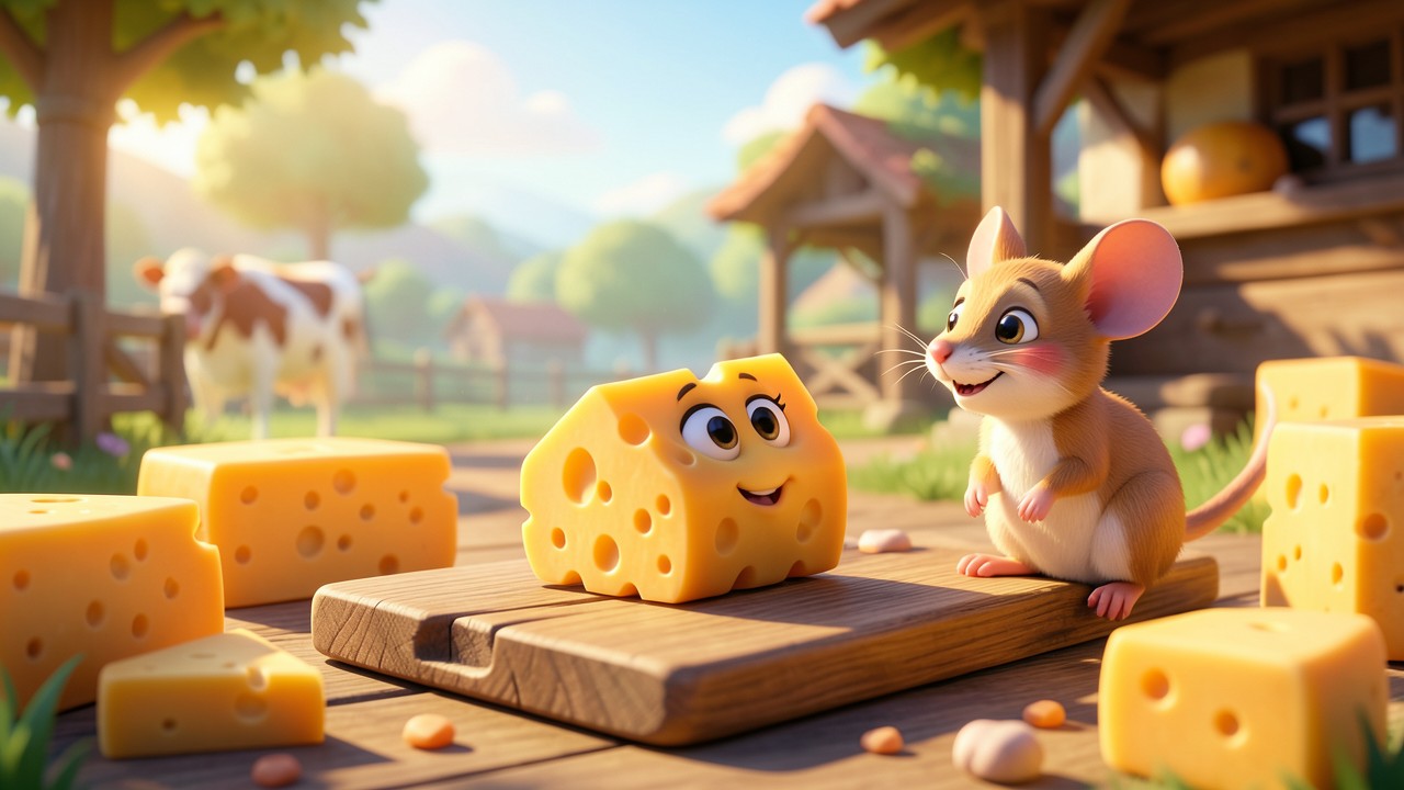 Lustige Kurzgeschichten kostenlos: Der Käse, der zum Fliegen lernte