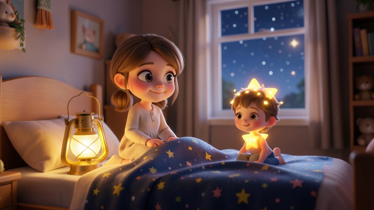 Baby Gute Nacht Geschichte: Das kleine Sternenkind und der Schlafzauber