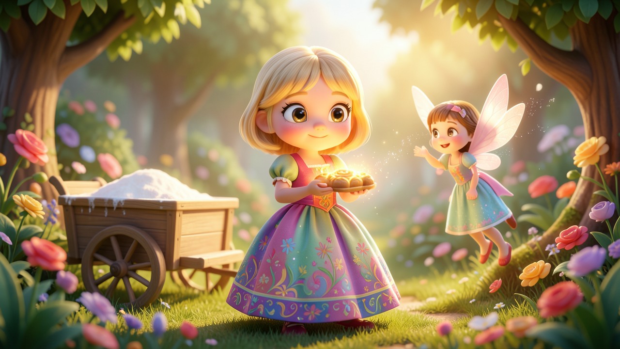 Geschichte Prinzessin und das verzauberte Bäckchen