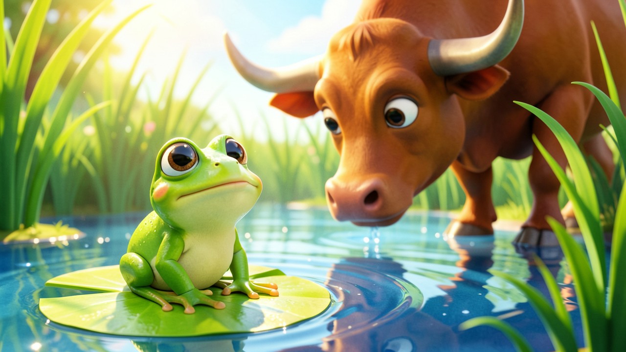 Fable la Grenouille et le Bœuf