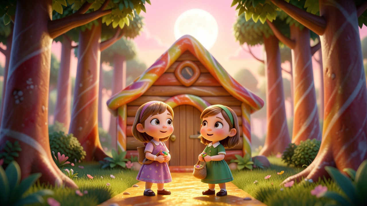 Conte Hansel et Gretel et la Maison de Bonbons