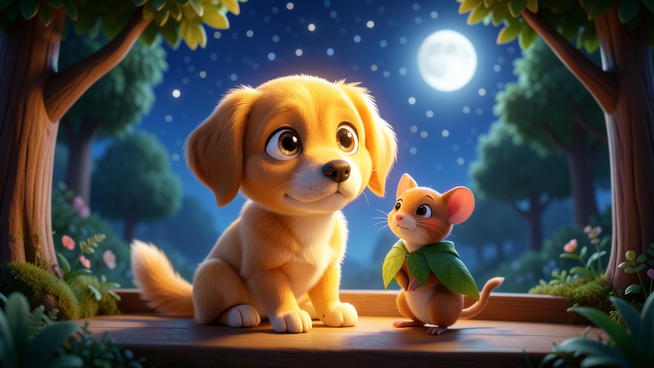 Histoire pour bébé : Le Petit Chien qui Aimait les Étoiles
