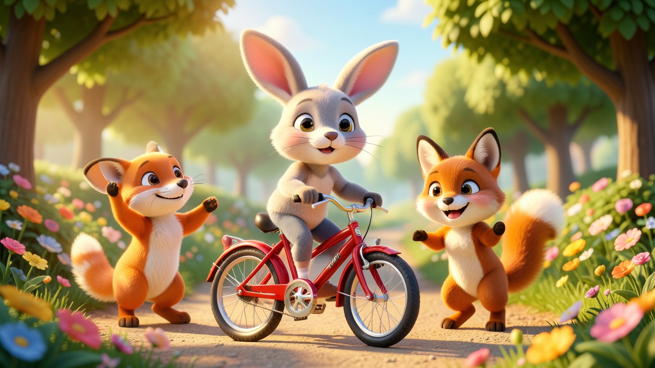 El conejo y la bicicleta nueva (cuento sobre la envidia)