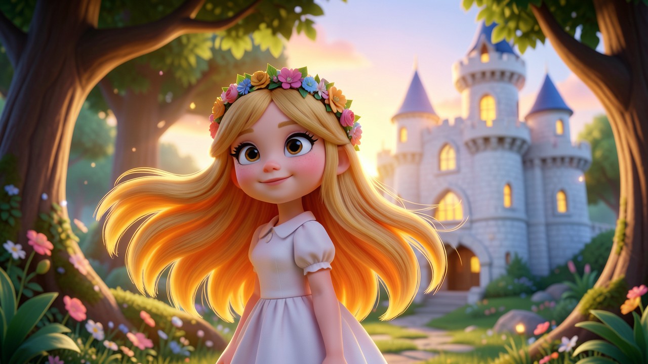 Historinha Rapunzel: A Menina com os Cabelos de Ouro