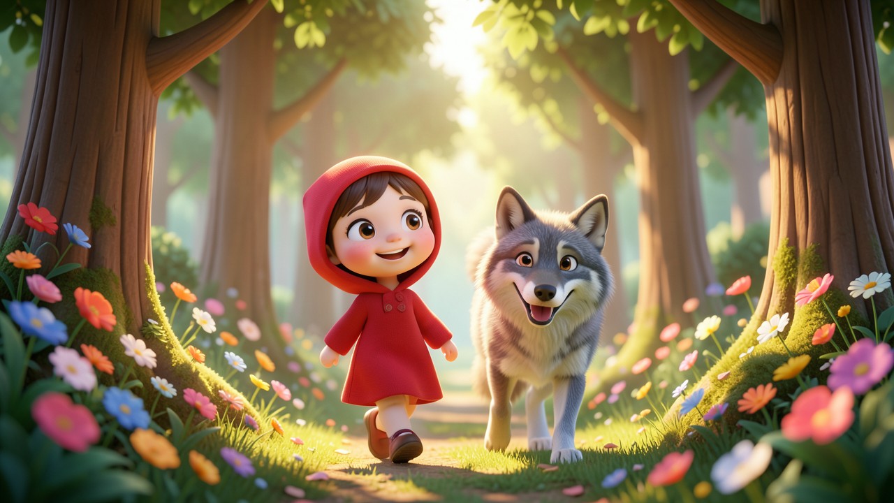 Contos Chapeuzinho Vermelho: A Menina e o Segredo do Cachorro