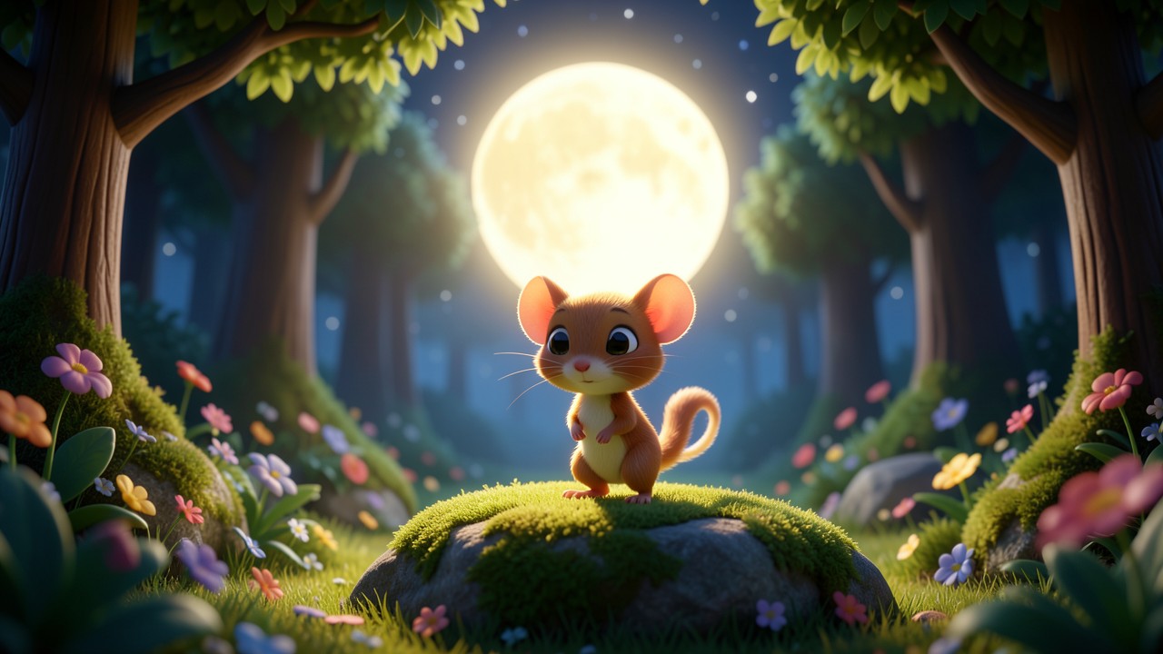 Favole da leggere della buonanotte: La Luna e il Topolino di Notte
