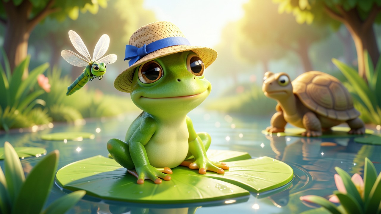 Petite histoire drôle à raconter : La Grenouille et le Chapeau Perdu