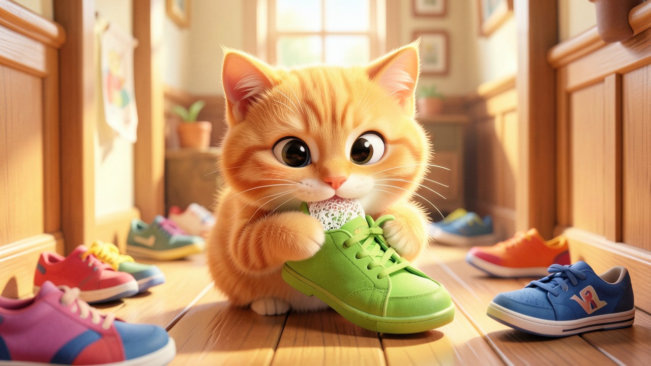 Histoire drôle pour enfant : Le Chat qui Mangeait les Souliers