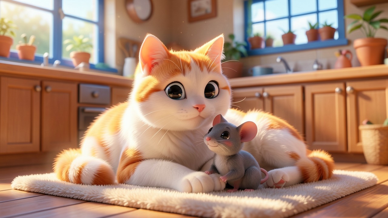 Historinha de Fábula: O Gato e o Rato que Viraram Amigos
