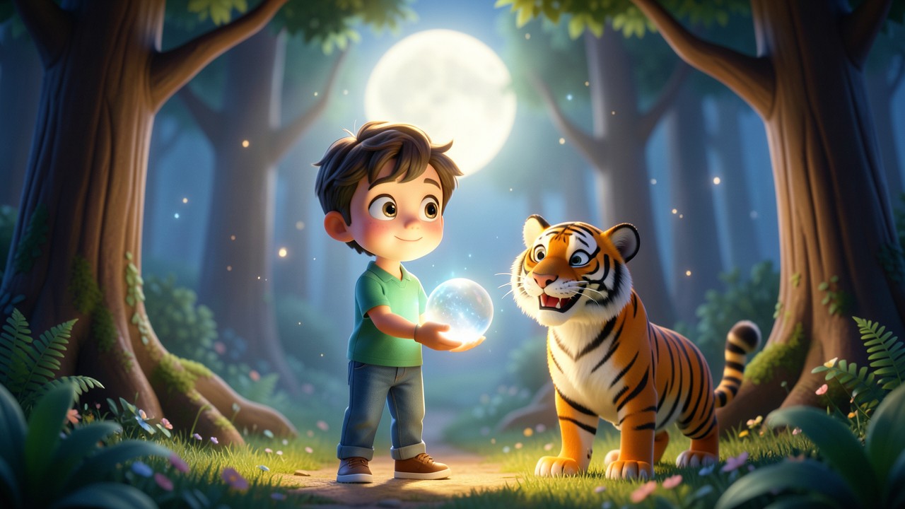 Hindu Folk Tales: The Moonstone and the Kindly Tiger