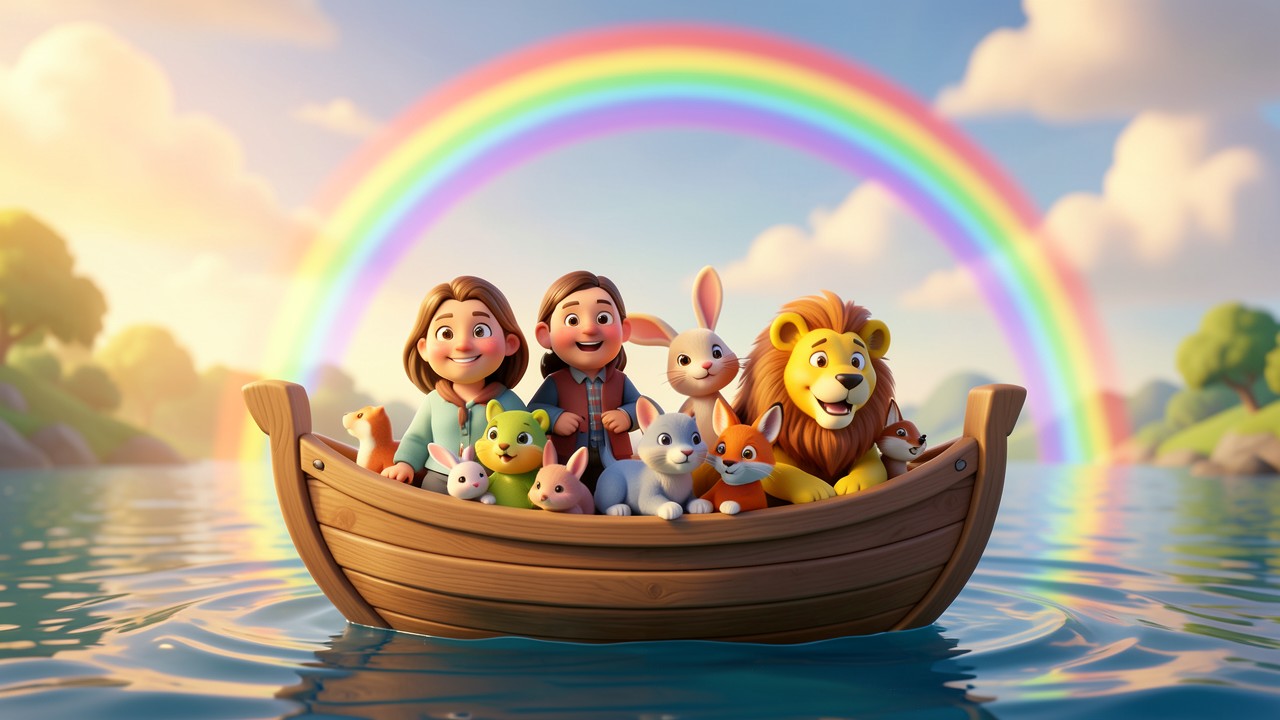 Arca di Noè storia per bambini pdf: Un viaggio pieno di colori e amicizia