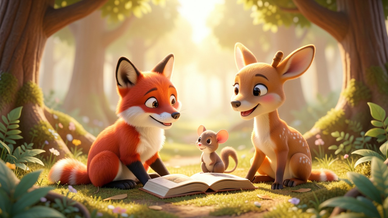 Histoire de loup pour enfant : Le loup gentil de la forêt