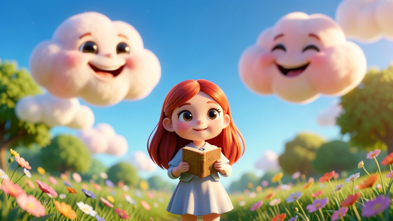 Lustige Geschichten von Kindern: Das Lachen der Wolken