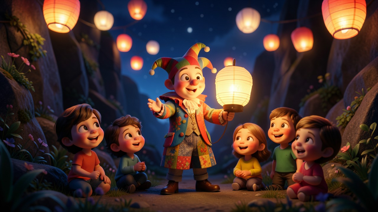 La storia di Arlecchino per bambini: Il regalo di luce