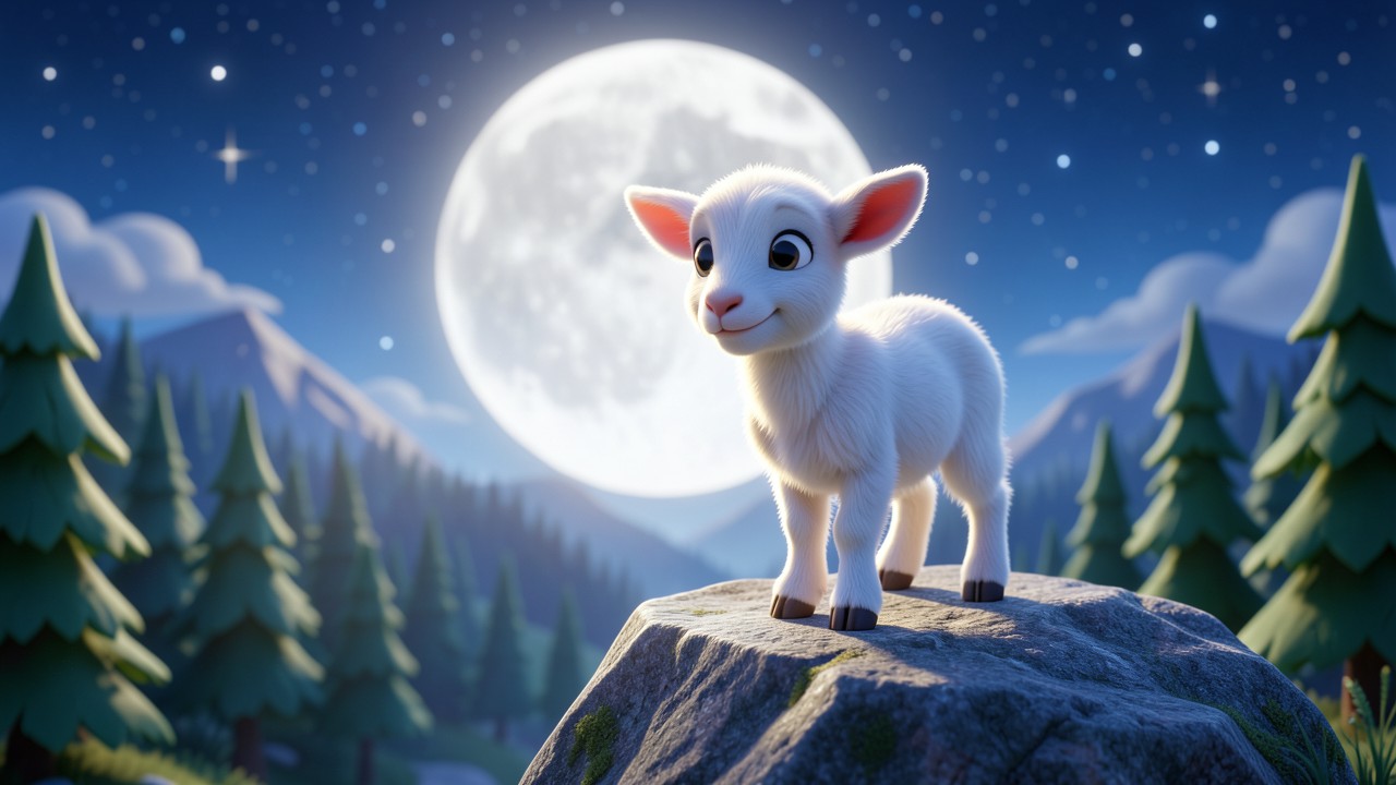 Histoire du soir enfant 6 ans : La Petite Chèvre et la Lune