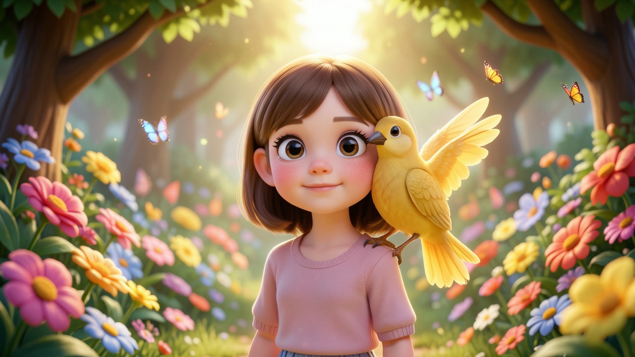 Uma Fabula Pequena para Copiar: A Menina e o Pássaro de Ouro