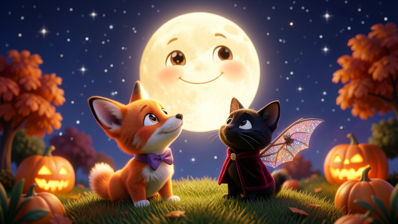 Histoire d'halloween pour enfants : La Lune qui pleurait